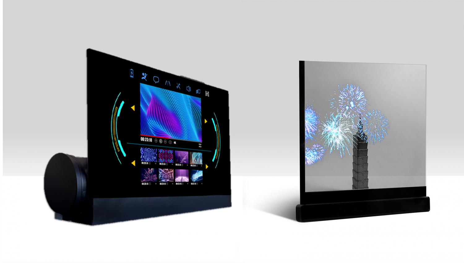 可卷式、折迭性、高透明